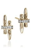 John Hardy Spear Stud Earrings In Gold