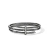 John Hardy Spear Triple Flex Cuff Bracelet In Silver