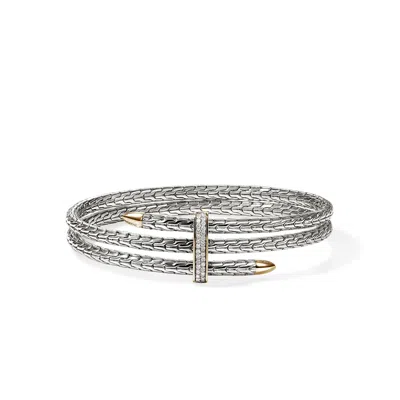 John Hardy Spear Triple Flex Cuff Bracelet In Sterling Silver