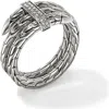 John Hardy Sterling Silver Spear Diamond Coil Ring In Neutral