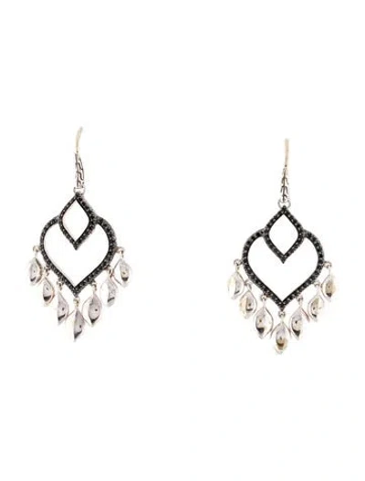 Pre-owned John Hardy Spinel Naga Drop Earrings In Multicolor