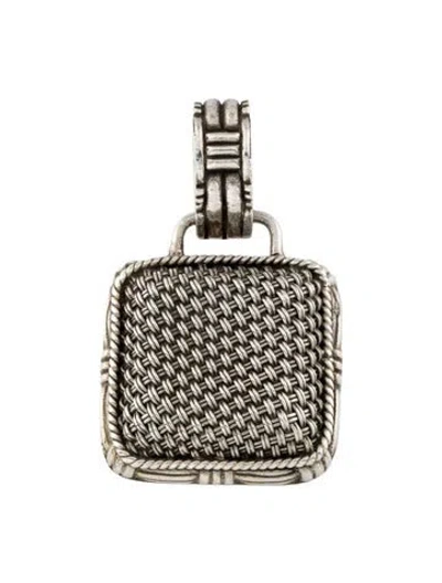 Pre-owned John Hardy Square Bedeg Pendant In Multi