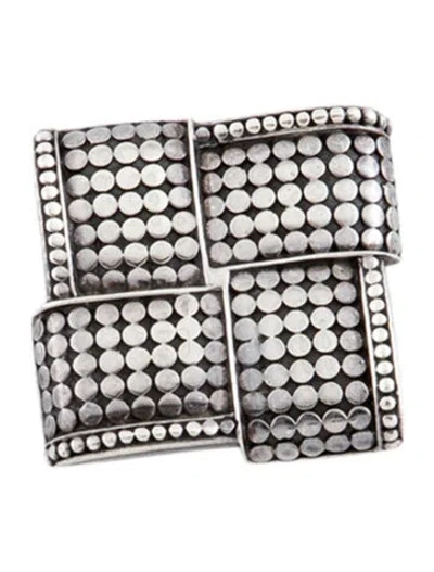 Pre-owned John Hardy Square Dot Brooch Pin In Multi
