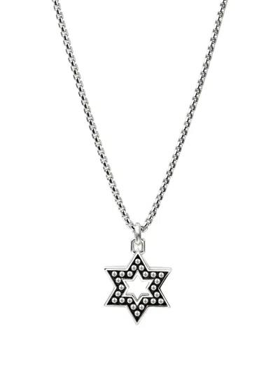 John Hardy Star Of David Necklace In Metallic