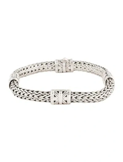 Pre-owned John Hardy Station Bracelet, 6.25" In Multicolor