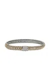 John Hardy Sterling Silver 14k Yellow Gold Diamond Bracelet In Gold