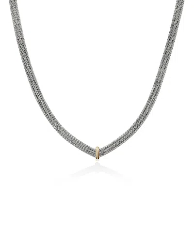 John Hardy Sterling Silver & 14k Yellow Gold Icon Link Necklace, 16 In Metallic
