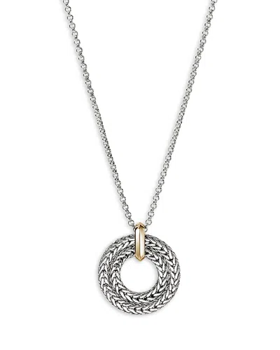 John Hardy Sterling Silver And 14k Yellow Gold Icon Link Pendant Necklace