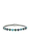 John Hardy Sterling Silver Bead-chain Bracelet In Green