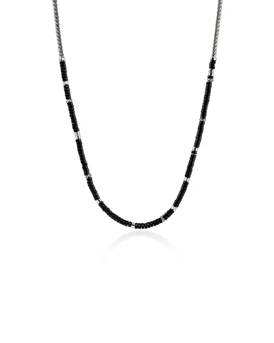 John Hardy Sterling Silver Black Onyx Heishi Chain Necklace, 24