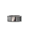 John Hardy Carved-chain Ring In Silver