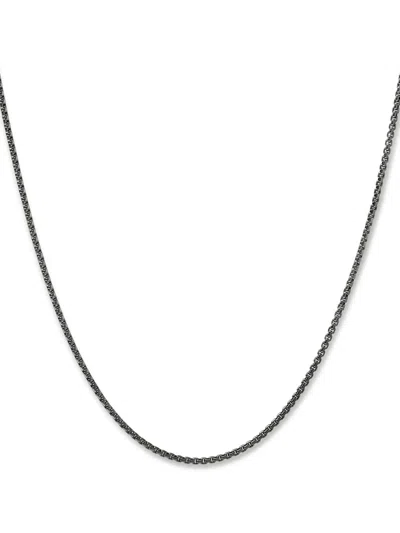 John Hardy Sterling Silver Box Chain Necklace
