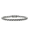 John Hardy Sterling Silver Chain Box Chain Bracelet In Gray