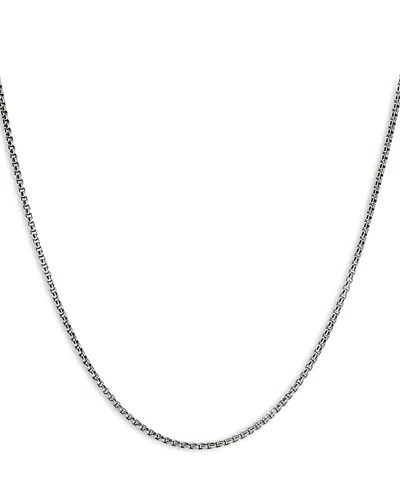 John Hardy Sterling Silver Chain Box Link Necklace, 24 In Metallic