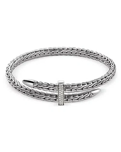 JOHN HARDY SPEAR PAVE FLEX CUFF
