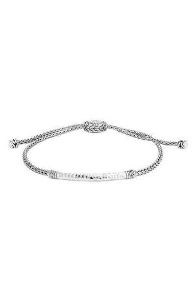 John Hardy Sterling Silver Classic Chain Hammered Bracelet In Metallic