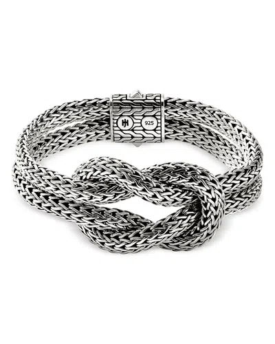 John Hardy Classic Chain Knot Layered Rope Bracelet In Silver