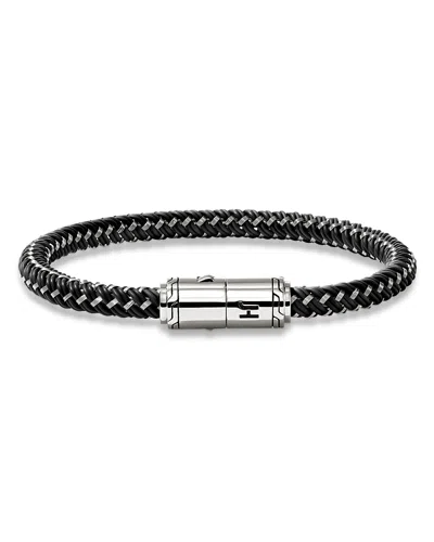 John Hardy Sterling Silver Cord Bracelet In Black