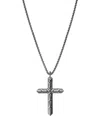 John Hardy Sterling Silver Cross Pendant Necklace In Metallic