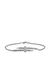 John Hardy Sterling Silver Diamond Bracelet In Metallic
