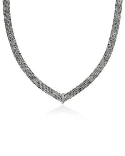 John Hardy Sterling Silver Diamond Icon Link Necklace, 18