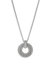 John Hardy Icon Link Pendant Necklace, Sterling Silver, Diamonds, 2mm In Metallic