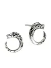 John Hardy Sterling Silver Dragon Earrings In Silver