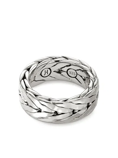 John Hardy Sterling Silver Hammered Ring In Silber