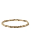 John Hardy Sterling Silver Heishi Beaded Bracelet In Gold