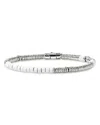 John Hardy Sterling Silver Heishi Enamel Bead Bracelet In Silver