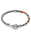 John Hardy Men's Heishi Sterling Silver, Lapis Lazuli, Turquoise, & Enamel Chain Bracelet In Multi/silver