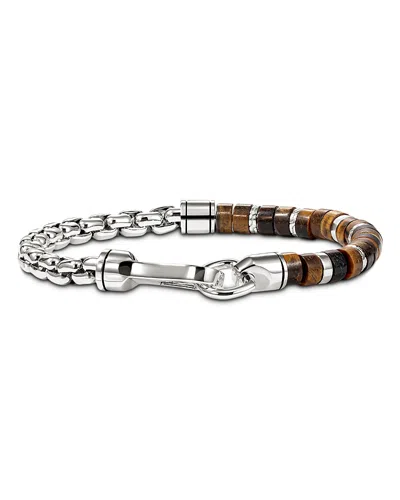 John Hardy Sterling Silver Heishi Onyx Bead Bracelet In Brown