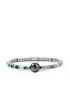 John Hardy Sterling-silver Heishi Turquoise And Pearl Bracelet