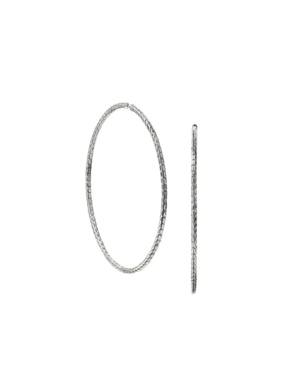 John Hardy Sterling Silver Hoop Earrings In Metallic