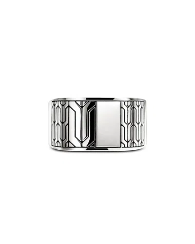 John Hardy Sterling Silver Icon 50 Signet Ring In Gray