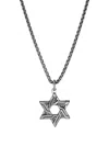 John Hardy Sterling Silver Icon 50 Star Of David Necklace In Metallic