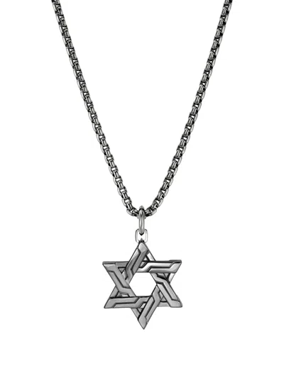 John Hardy Sterling Silver Icon 50 Star Of David Necklace In Metallic