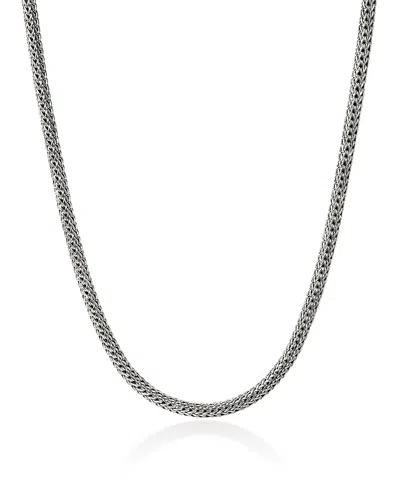 John Hardy Sterling Silver Icon Diamond Clasp Woven Link Chain Necklace, 18 In Gold