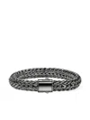 John Hardy Sterling Silver Icon Woven Bracelet In Brown