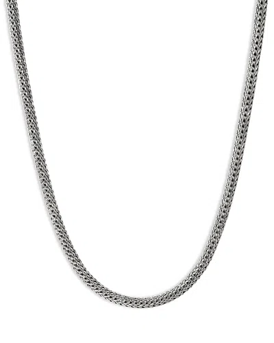 John Hardy Sterling Silver Icon Woven Chain Link Necklace, 20 In Metallic
