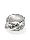 John Hardy Sterling Silver Jh Essential Crossover Ring