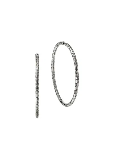 John Hardy Sterling Silver Jh Essential Flex Hoop Earrings
