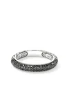 John Hardy Sterling Silver Jh Essential Sapphire Band Ring In Silver