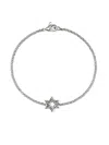 John Hardy Sterling Silver Jh Essential Star Of David Bracelet In Metallic
