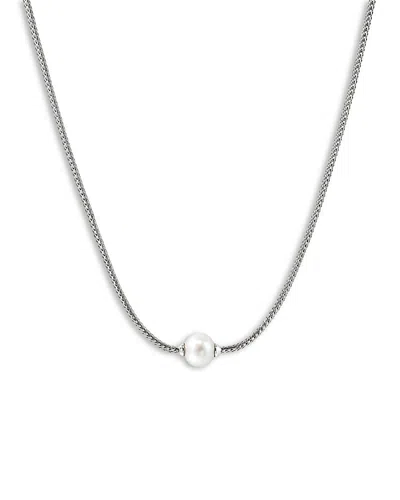 John Hardy Sterling Silver Jh Essentials Cultured Freshwater Pearl Solitaire Pendant Necklace, 16-18 In Neutral