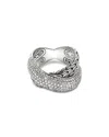 John Hardy Sterling Silver Jh Essentials Diamond Crossover Ring, 1.77 Ct. T. W. In Silver