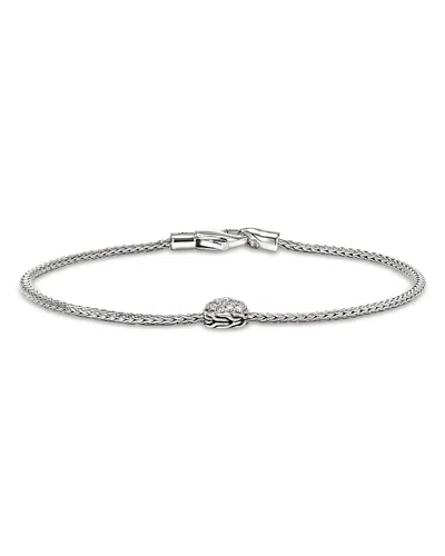 John Hardy Sterling Silver Jh Essentials Diamond Pave Bracelet