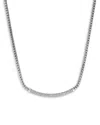 John Hardy Jh Essential Diamond Necklace In Silver