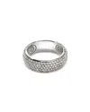 John Hardy Sterling Silver Jh Essentials Pave Diamond Band Ring, 1.07 Ct. T. W. In Silver