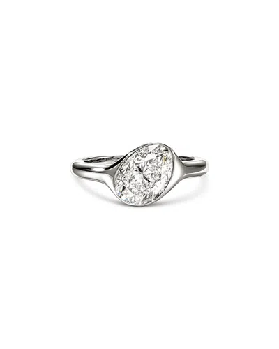 John Hardy Sterling Silver Jh Lovestruck Lab Grown Diamond Oval Solitaire Ring In Metallic
